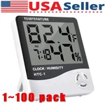 Thermometer Indoor Digital Lcd Hygrometer Temperature Humidity Alarm Clock. Fixed Price $5.85.