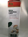 Zilla Green Terrarium Liner - 55 Gallon 11.75" X 47.5". Fixed Price $19.99.