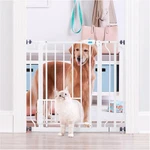Carlson 36.5" Extra Wide Walk-through Pet Gate With Small Door Metal Press. Fixed Price $54.95.