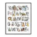 Stupell Industries 'boho Animals Alphabet', Framed Giclee Art, Black, 16 X 20.... Fixed Price $75.28.