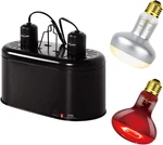 Reptile Dual Lamp Fixture Heat Bulb Combo Pack Includes 100W Uva Daylight. Fixed Price $100.43.