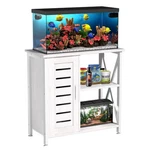 Herture Fish Tank Stand 20-29 Gallon Model PG07YGW White Cabinet. Fixed Price $179.99.
