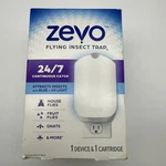 New Zevo Flying Insect Trap & Cartridge - Plug Indoor Bug White. Fixed Price $16.65.