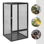 Reptile Pet Feeding Net Box Aluminum Alloy Micro Habitat Terrarium Enclosure. Fixed Price $84.32.