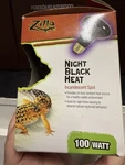 Zilla Night Black Heat Incandescent Spot Bulb 100 Watt. Fixed Price $14.00.
