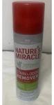 Natures Miracle Stain And Odor Removal Foam Pets 17.5 Ounces Spray. Fixed Price $15.00.