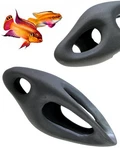 Corisrx Fish Tank Decorations Ceramic Betta Cave - Aquarium Cichlid Rock, Tur.... Fixed Price $23.84.