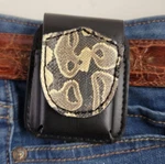 Real Ball Python Zippo Lighter Case Handmade Leather Pouch. Fixed Price $19.95.