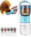 Dog Water Bottle With Food Container, Portable Leak Proof Pet Dispenser. Fixed Price $21.99.