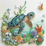 Sea Turtle Animal Special Shape Diamond Art Kits For ADULTS,5D Painting. Fixed Price $18.99.