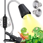 Reptile Heat Lamp Uva/uvb For Turtle Aquatic Lizard Snake Tank With Timer. Fixed Price $28.02.
