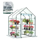 Purlyu Walk-in Greenhouse Replacement Cover With Roll-up Zipper Door -56X56X7.... Fixed Price $53.47.