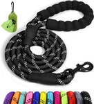 Taglory Rope Dog Leash 6 Ft With Comfortable 1/2" X (20 120 Lbs.), Black. Fixed Price $24.84.