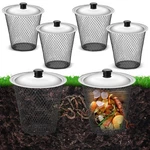 Morningro 4 Pcs Inground Worm Composter With Lids 9.1 X 5.9 Inch Farm W.... Fixed Price $67.49.