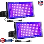 2 Pack 100W Uv Black Light, IP65 Waterproof, Glow Party Stage Lighting,. Fixed Price $43.90.