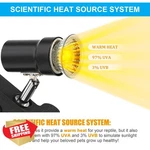 Datoo Reptile Heat Lamp 4PCS 50W Uva Uvb Bulb Bearded Dragon. Fixed Price $24.99.