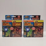 2X Zoo Med Day & Night Reptile Bulbs Combo Pack 60 Watts New In Box. Fixed Price $9.99.