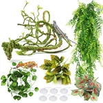 Pietypet Reptile Plants, Terrarium Hanging Vines Artificial Leaves Rept.... Fixed Price $32.29.