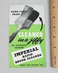 1950S Rapid Brush Cleaner Brochure Wilson-imperial Co. Newark. Fixed Price $12.99.