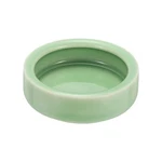 Reptile Food Bowl Worm Water Dish Ceramic Pet Small 3" Plum Green. Fixed Price $13.77.