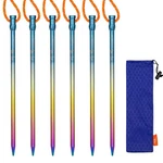 Tito Titanium Outdoor Camping Straight Nail Pegs Stakes With Size 5MM/6MM Pac.... Fixed Price $29.14.