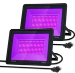2 Pack 300W Led Light, Outdoor Flood With Plug, IP66. Fixed Price $64.50.