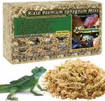 Riare 5.3OZ Premium Sphagnum Moss For Reptiles- 6QT Natural Dried,. Fixed Price $14.95.