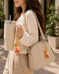Cute Shell Keychain Coastal Beach Charm Gold Ring Accessory Gift. Fixed Price $8.99.