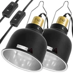 Reptizoo 2-PACK 5.5" Deep Dome Reptile Light Fixture Heat Lamp E26 100W. Fixed Price $49.67.