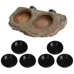 Oiibo Magnetic Reptile Feeder Ledge, Crested Gecko Feeding With 6PCS Fo.... Fixed Price $37.45.