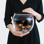 1 Gallon Round Plastic Fish Tank Large Bowl Shatterproof Clear Terrarium Vase. Fixed Price $34.17.
