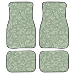 Botanical Plant Car Mats 4 Pcs Random Placed Herbs Flowers Leaves Grass O.... Fixed Price $73.62.