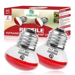 Reptile Heat Lamp Infrared Uva 40W Basking Spot Light 2 Pack. Fixed Price $16.82.