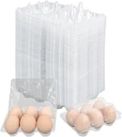 150 Pack Half Dozen Egg Cartons Bulk, 2X3 Clear Plastic Chicken Holders,. Fixed Price $38.81.
