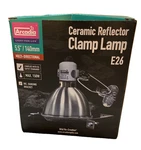 Reptile Heat Lamp:arcadia Ceramic Reflector Clamp 8" Multi-directional 250W. Fixed Price $25.00.