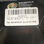 Zoo Med Nano Dome Single Lamp Fixture, 40 Watt Model B01KBDCZ3A. Fixed Price $20.00.