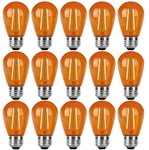 15 Pack S14 Led Light Orange Replacement Bulbs 2W String Lig.... Fixed Price $34.19.