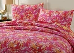 Dada Bedding Vibrant Colorful Pink Red Yellow Lightweight Blanket Bedspread Set. Fixed Price $59.90.