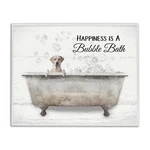 Stupell Industries 'happiness Is Bubble Bath Dog', Framed Giclee Art, White.... Fixed Price $49.86.