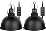 Reptile Light 2 Pack, 8.5 In Deep Dome Heat Lamp Fixture, Optica. Fixed Price $115.25.