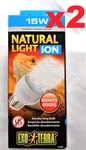 2X Exo Terra PT3785 15 Watt Natural Light Ion Deodorizing Bulb *genuine* New!. Fixed Price $19.55.