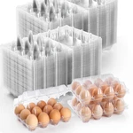 100 Pack Plastic Egg Cartons Cheap BULK,1 Dozen Clear Empty For C.... Fixed Price $42.99.