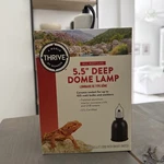 New Thrive 5.5" Deep Dome Lamp Reptile Basking Ceramic Socket 6FT Cord. Fixed Price $13.00.