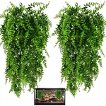 Hercocci 2 Pack Reptile Plants, Terrarium Hanging Vines Artificial Lea.... Fixed Price $17.09.