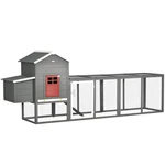 Pawhut Chicken Coop W/ Extra Large Run Wooden Hen House Slide-out Tray. Fixed Price $219.99.