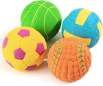 Schitec Dog Toys Squeaky, 4 Pack Interactive Puppy Ball Toy, 2'' Soft Latex. Fixed Price $14.12.