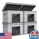 Univivi Foldable Fabric Storage Boxes Large Bins Collapsible Organizer. Fixed Price $49.31.