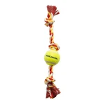 Mammoth Flossy Chews Cottonblend 3 Knot Tug Rope Dog Toy With Mini Tennis Ball,. Fixed Price $24.12.
