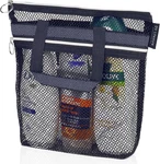 Mesh Shower Bag 10.2X9.9'' Quick-dry Caddy With Zipper & Pockets. Portable Toi. Fixed Price $15.02.
