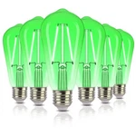 Alampever ST19/ST58 Green Led Edison Bulbs, 6 Count (pack Of 1),. Fixed Price $33.99.